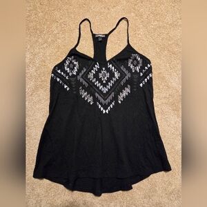 Express Black and Silver Tank Top